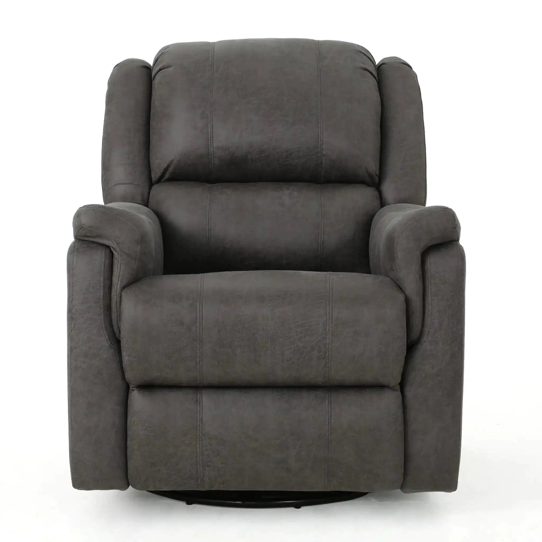 Contemporary Glider Recliner With Swivel Function by HouseOfZazla