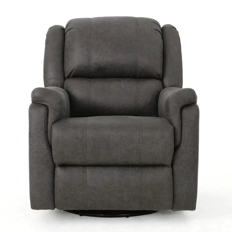 Contemporary Glider Recliner With Swivel Function by HouseOfZazla