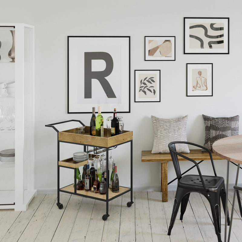 Barnes - Bar Cart - Natural by HouseOfZazla