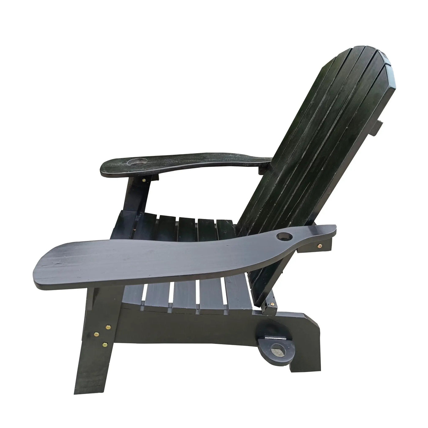 Outdoor Or Indoor Wood Adirondack Chair With An Hole To Hold Umbrella, On The Arm by HouseOfZazla