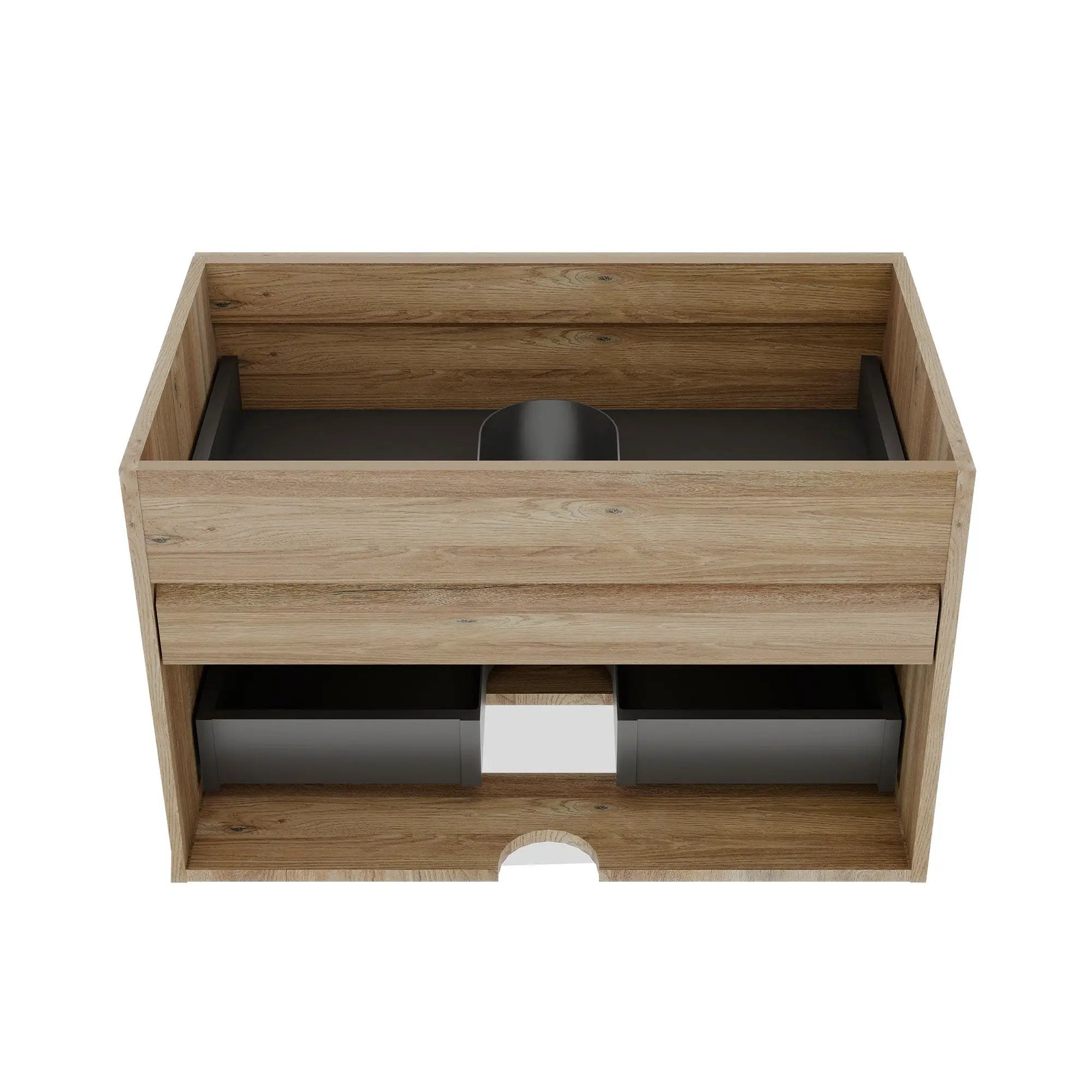 Grace 30 Rough Oak Bathroom Vanity by HouseOfZazla