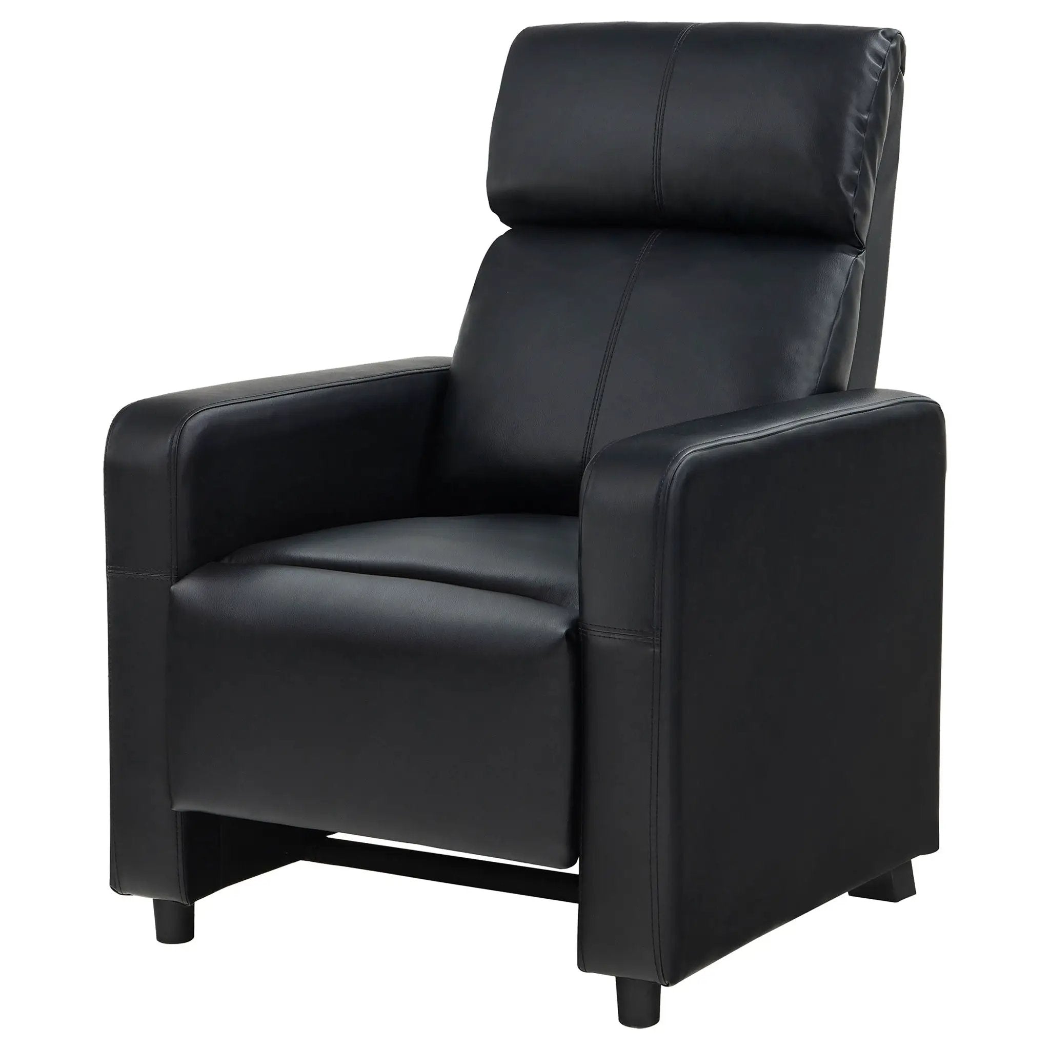 Push Back Recliner - Black by Unique Piece Furniture