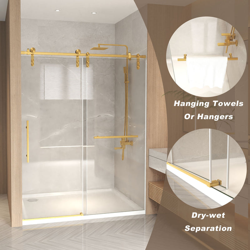 44-48" x 76" Frameless Sliding Shower Door by HouseOfZazla