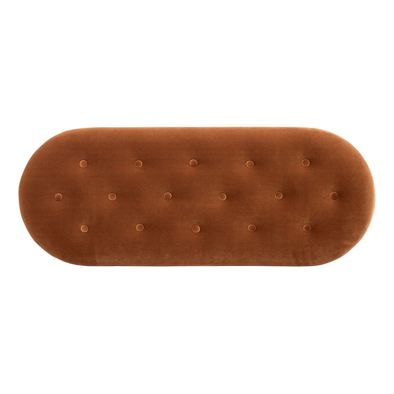 Melinda - Oval Tufted Bullion Fringe Storage Bench by HouseOfZazla