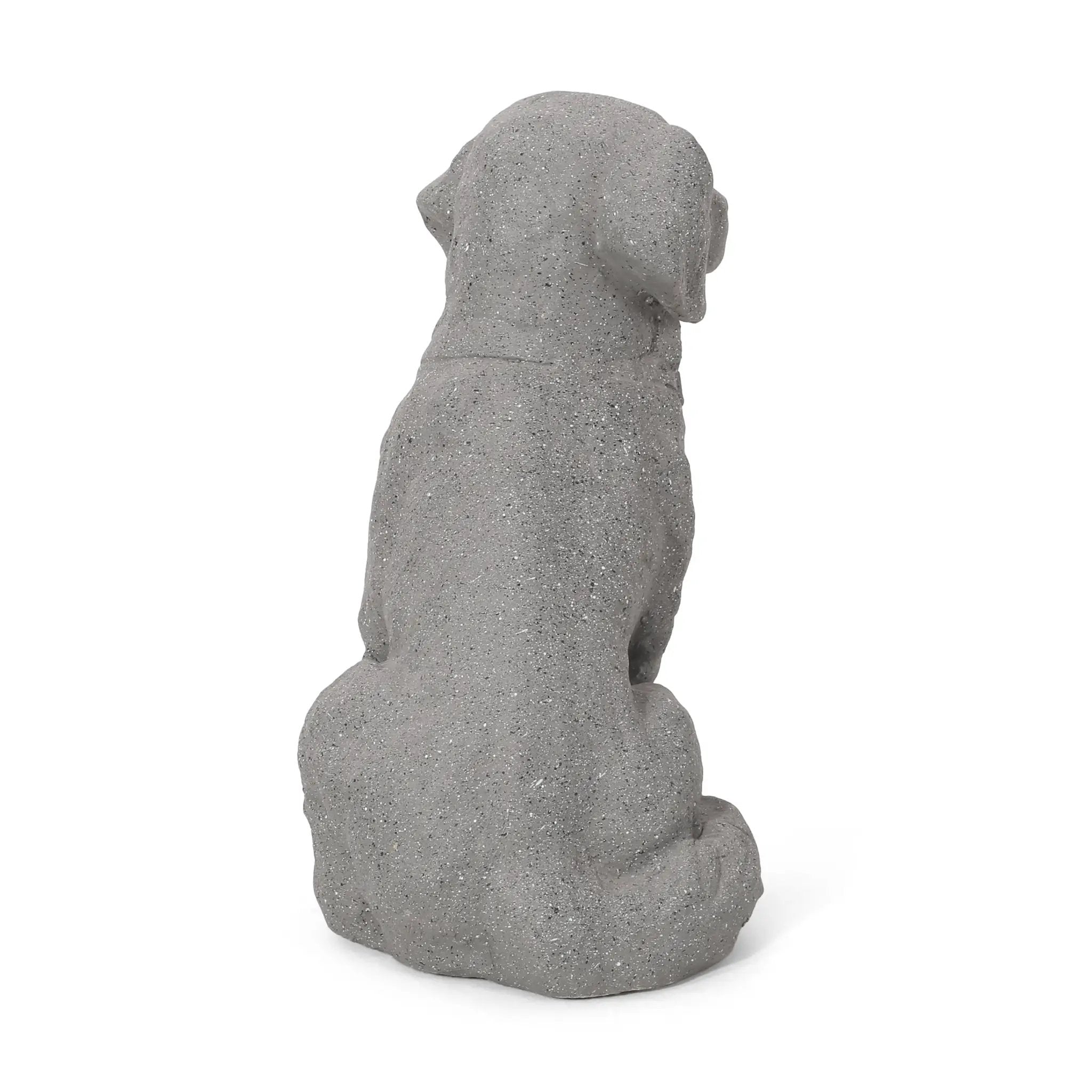 MGO Dog Statue, Outdoor Stone Gray by HouseOfZazla