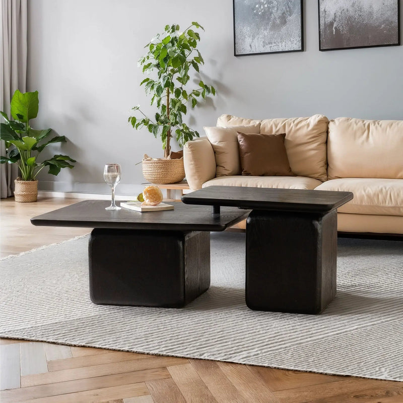 Square Coffee Table Set (Set of 2) by Unique Piece Furniture