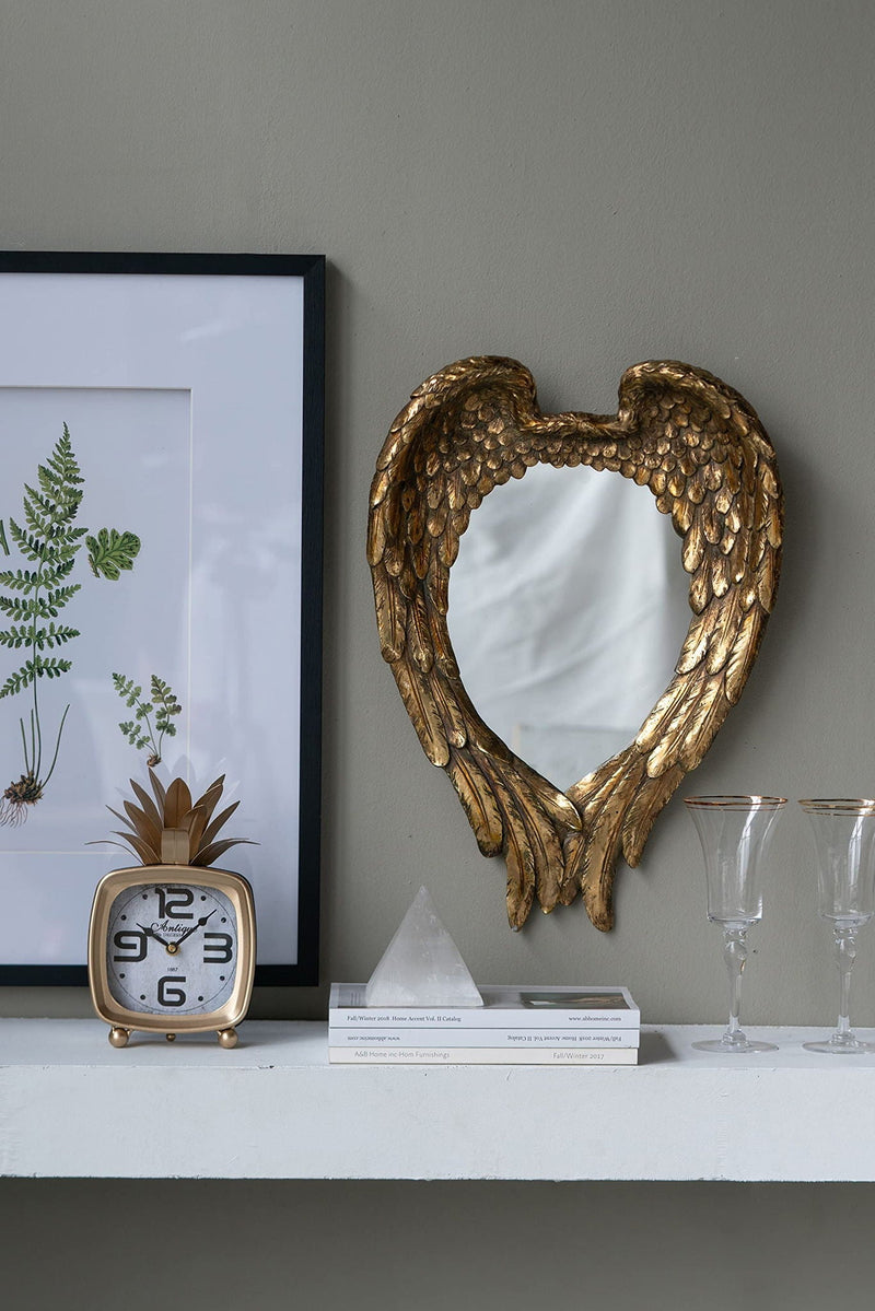 Gold Wing Accent Wall Mirror with Elegant Wing Design - Gold, photo 3 of 6
