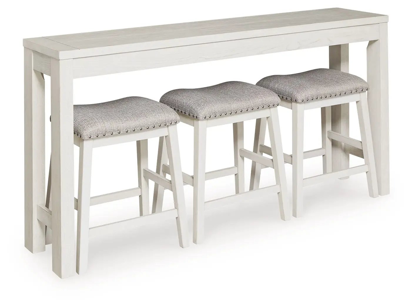 Robbinsdale - Rectangular Dining Room Counter Table Set (Set of 4) - Antique White by Unique Piece Furniture