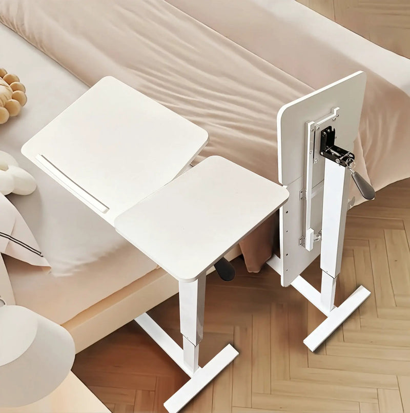 Overbed Bedside Desk, Mobile Rolling Laptop Stand by HouseOfZazla