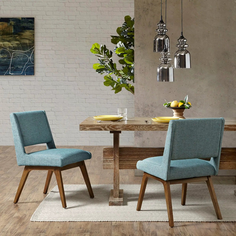 Dining Chair With Upholstered Seat And Back (Set of 2) - Blue by Unique Piece Furniture