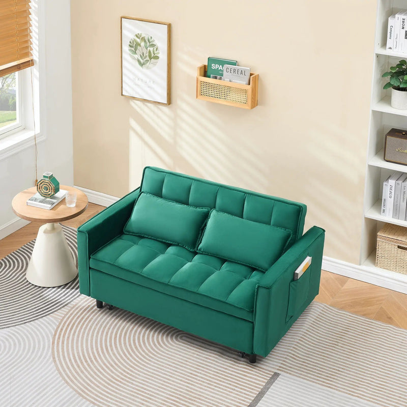 Sofa Bed With Pockets, 3 In 1 Convertible For Living Room by HouseOfZazla