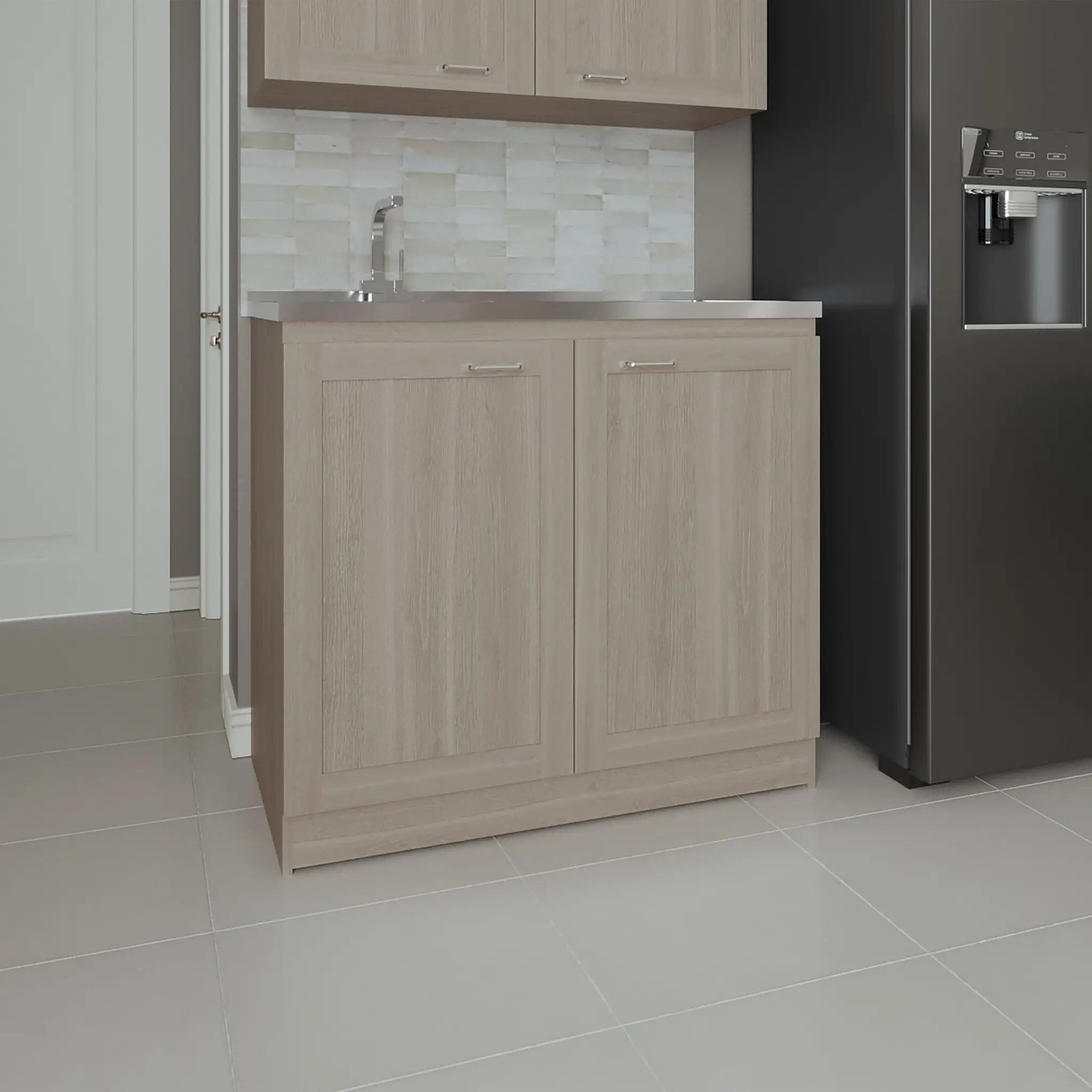 Utility Sink Cabinet 36" H, 2 Doors, 2 Shelves by HouseOfZazla