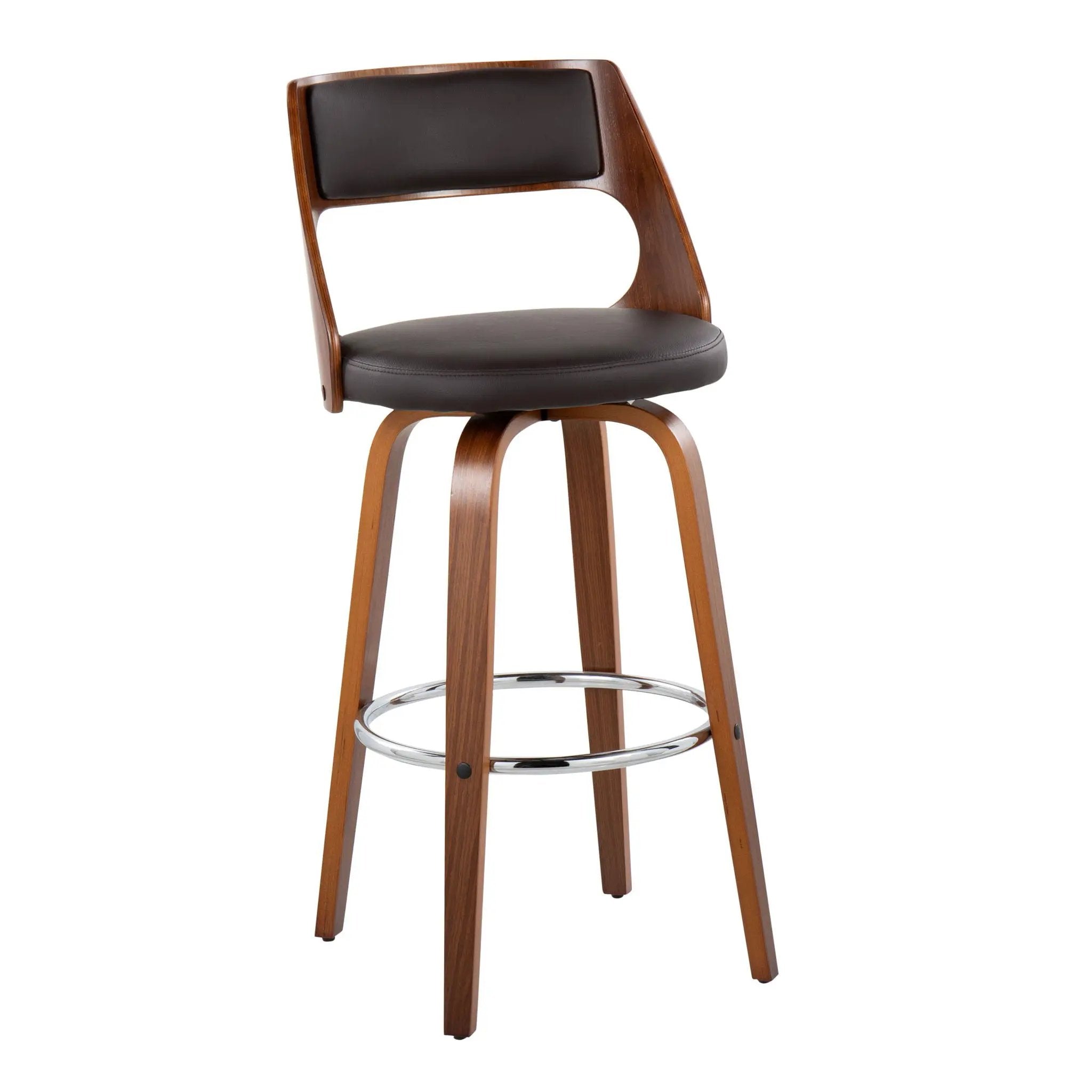 Cecina - Mid-Century Modern Barstool With Swivel (Set of 2) by HouseOfZazla