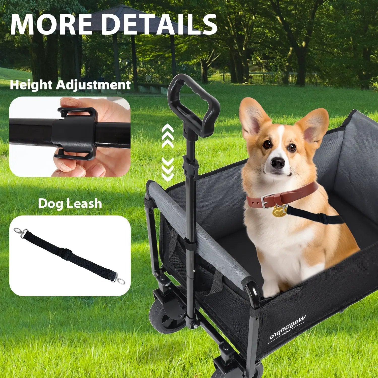 All-in-One Convertible Folding 4-Wheel Trolley with Bench Seat by HouseOfZazla