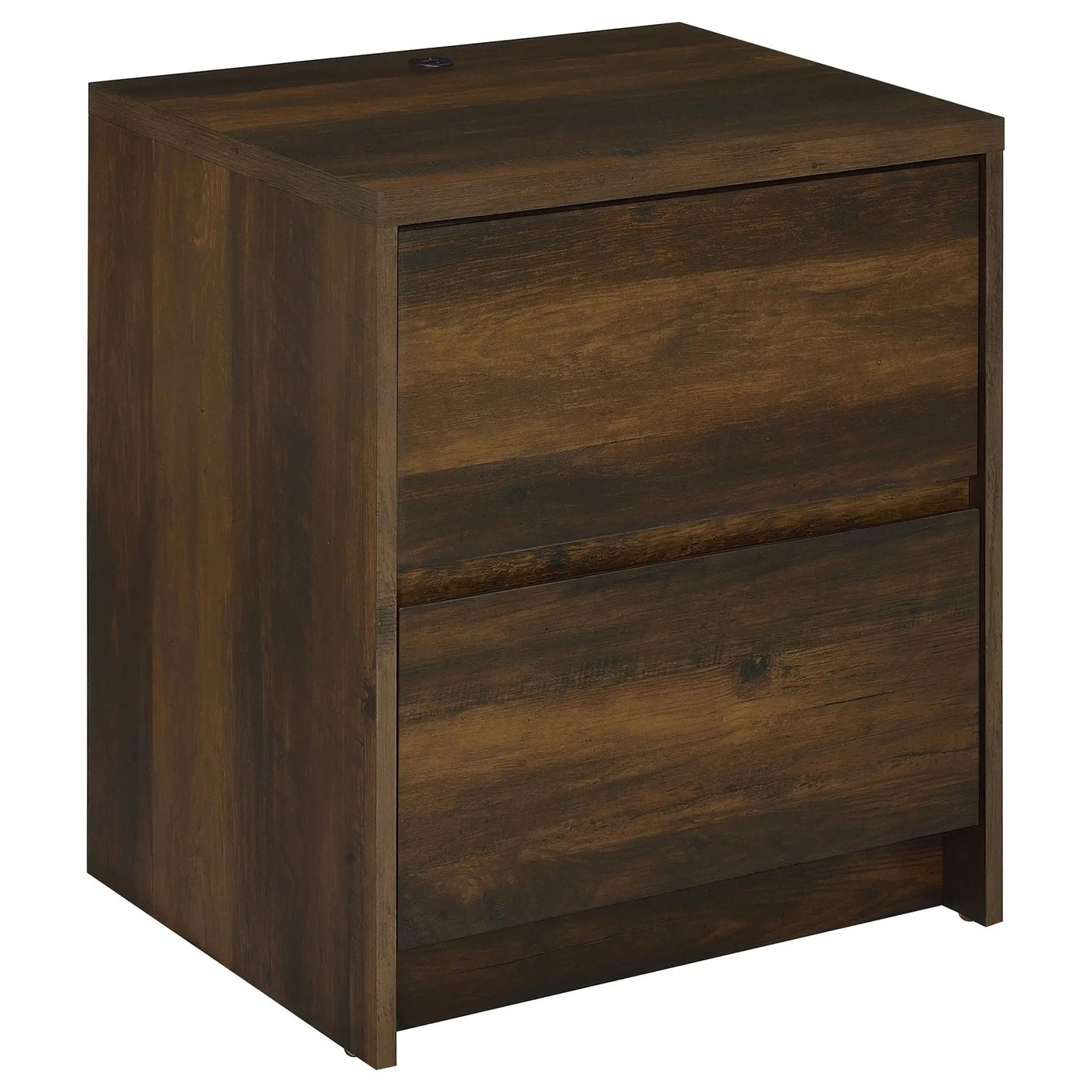 Geary - 2 Drawer Nightstand With LED Lights And USB Charging Ports by HouseOfZazla