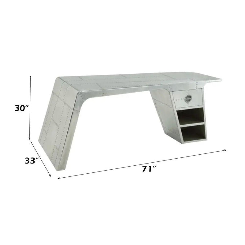 Brancaster - Writing Desk - Metallic by Unique Piece Furniture