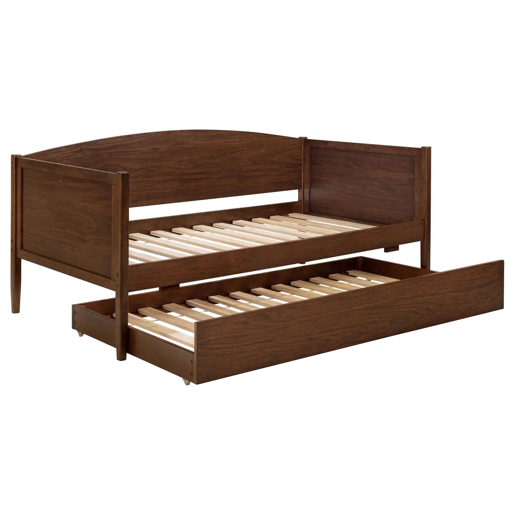 Bozeman Wood Twin Daybed With Trundle Medium Walnut by Unique Piece Furniture