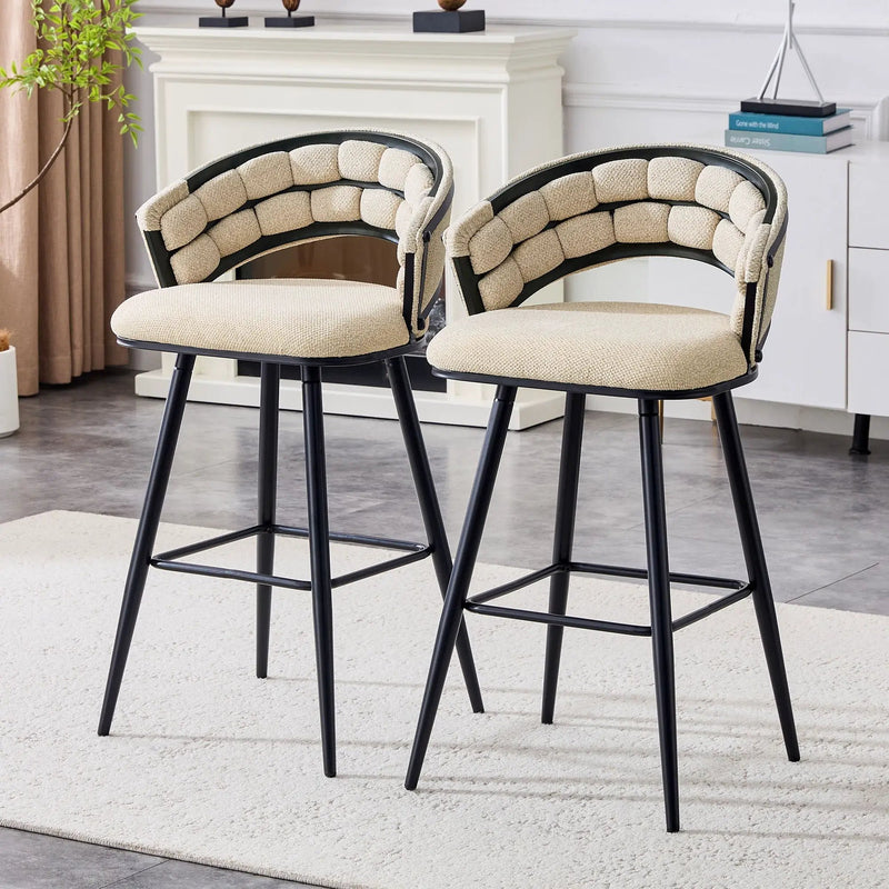 Bar Stools, Kitchen Island Counter Height Stools (Set of 2) by Unique Piece Furniture