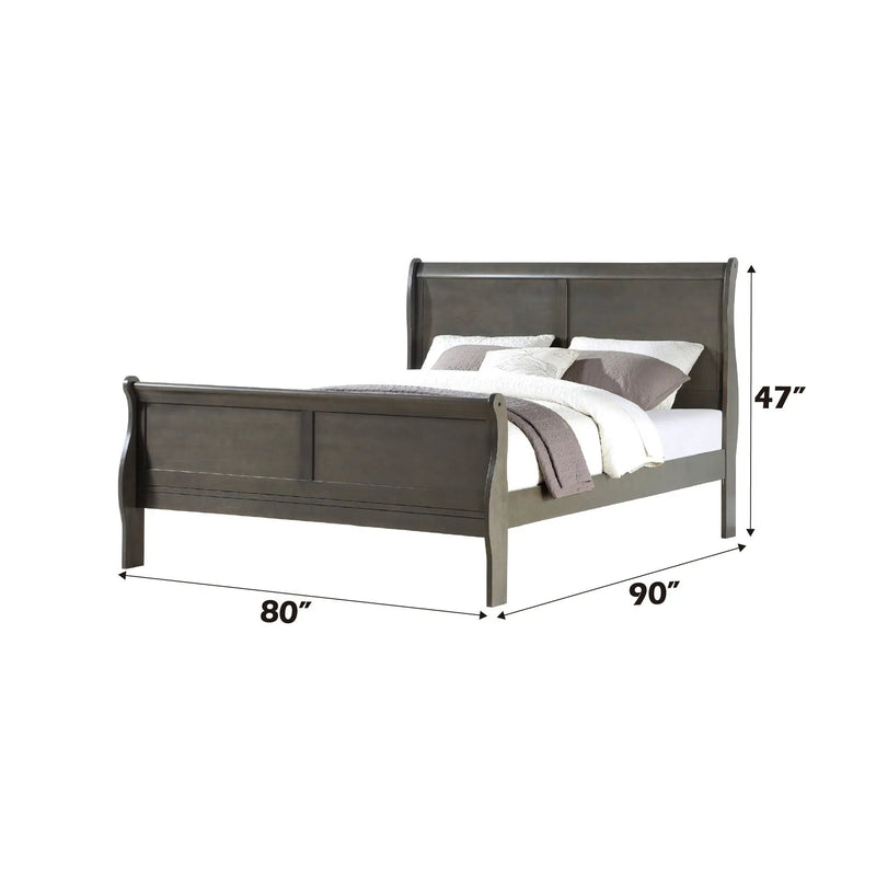 Louis Philippe - Sleigh Style Bed by Unique Piece Furniture