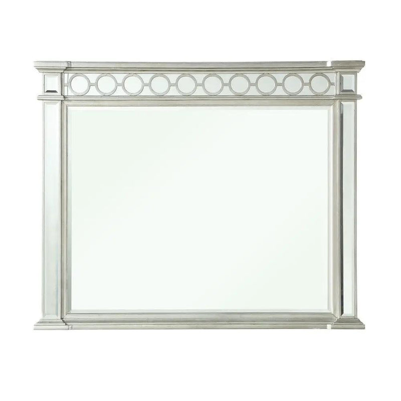 Varian - Mirrored Designed Mirror - Silver by HouseOfZazla