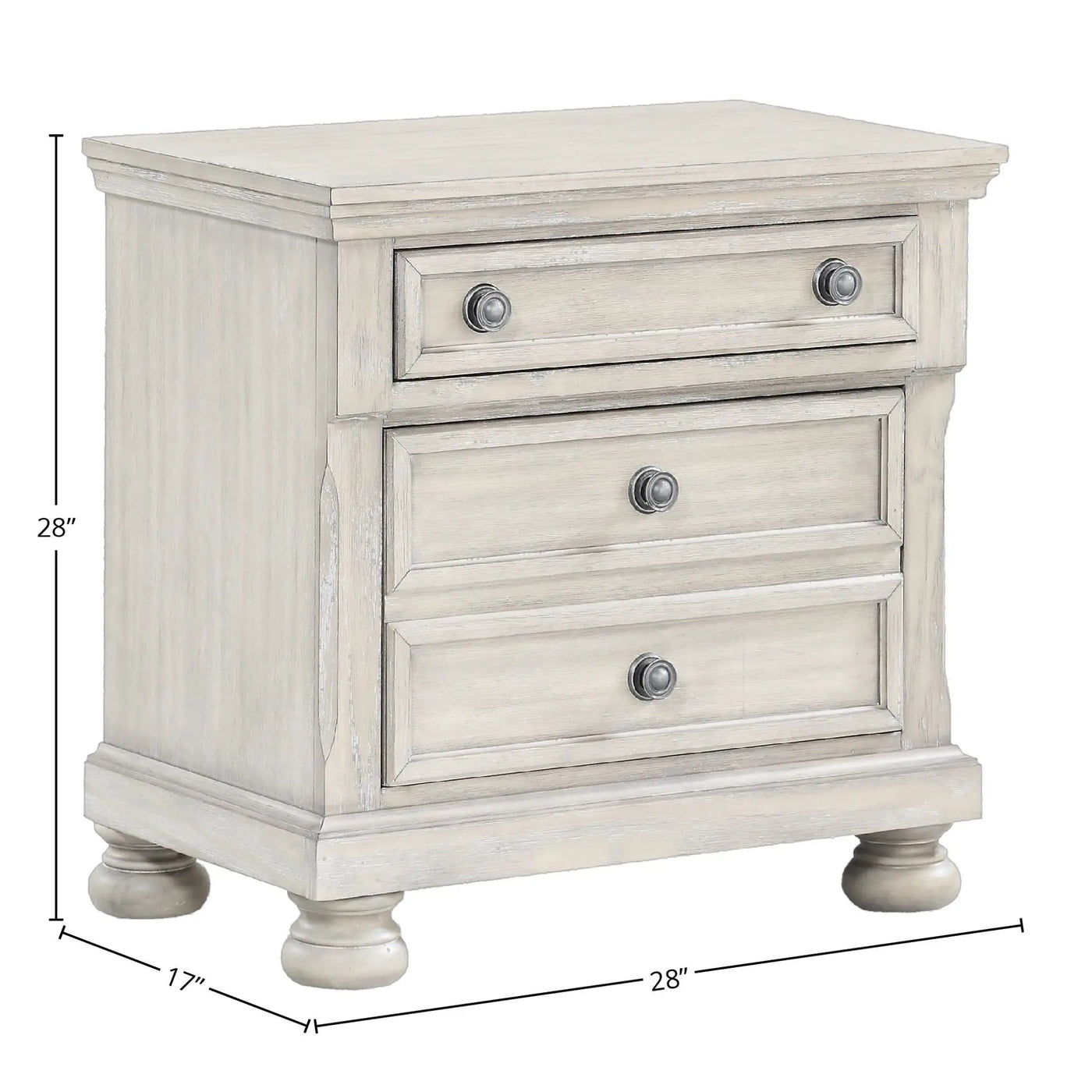 Nightstand Two Storage Drawers by HouseOfZazla