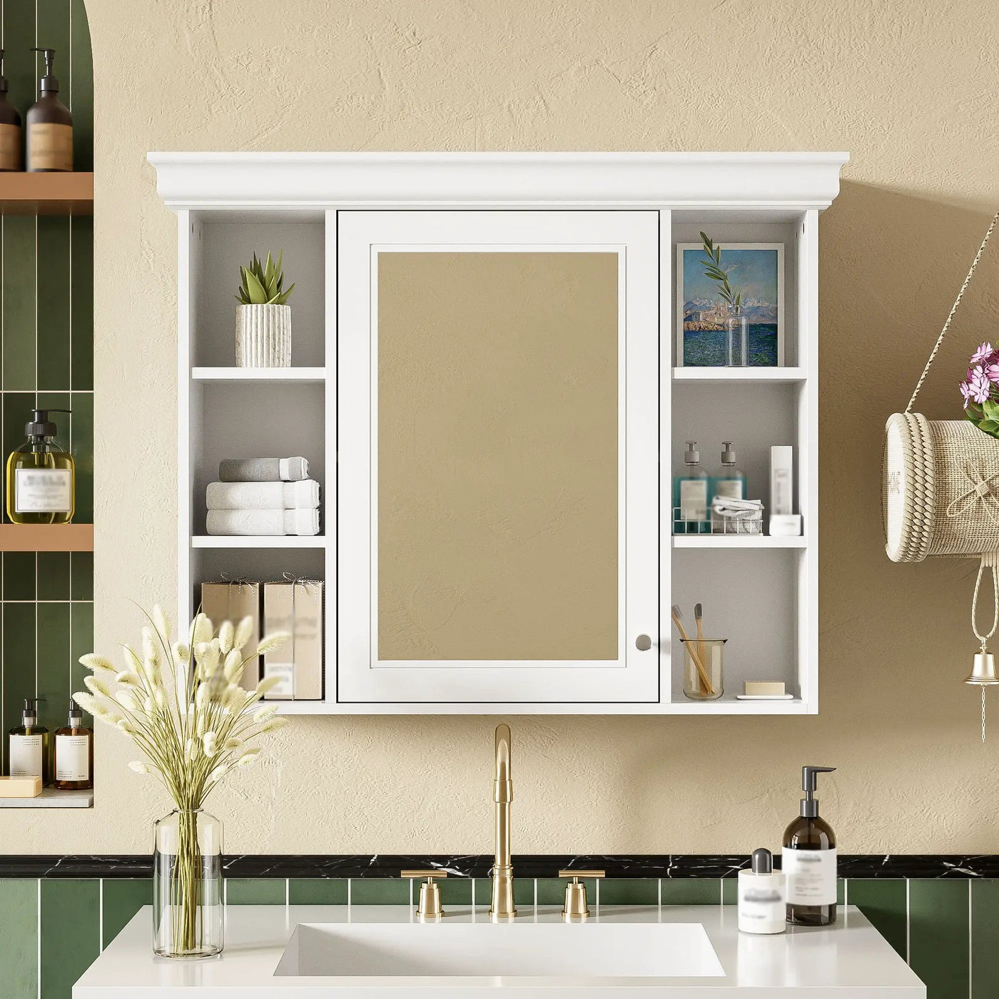 Wall Mounted Bathroom Storage Cabinet With Mirror Door by HouseOfZazla