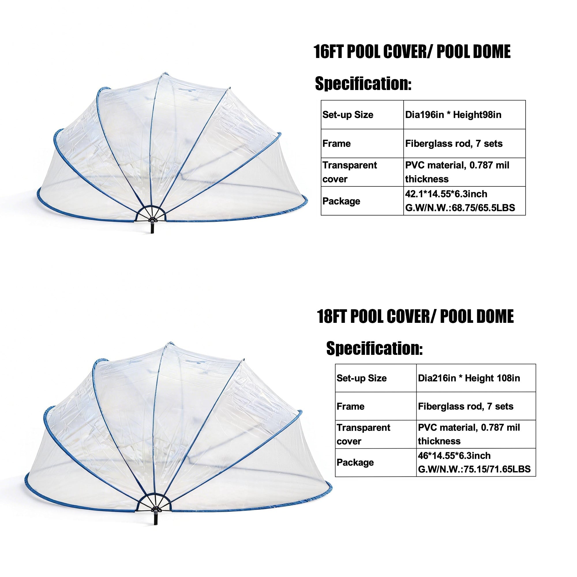 18ft Ground-Mounted Retractable Pool Cover by HouseOfZazla