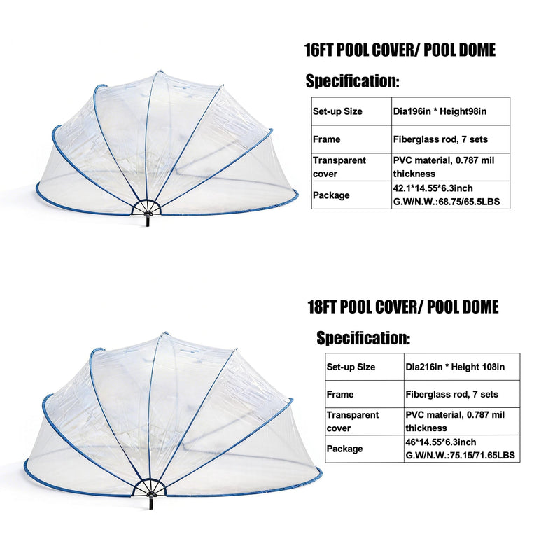 18ft Ground-Mounted Retractable Pool Cover by HouseOfZazla