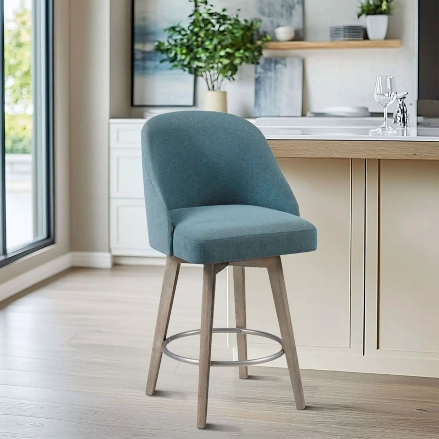 Pearce - Bar Stool With Swivel Seat by HouseOfZazla