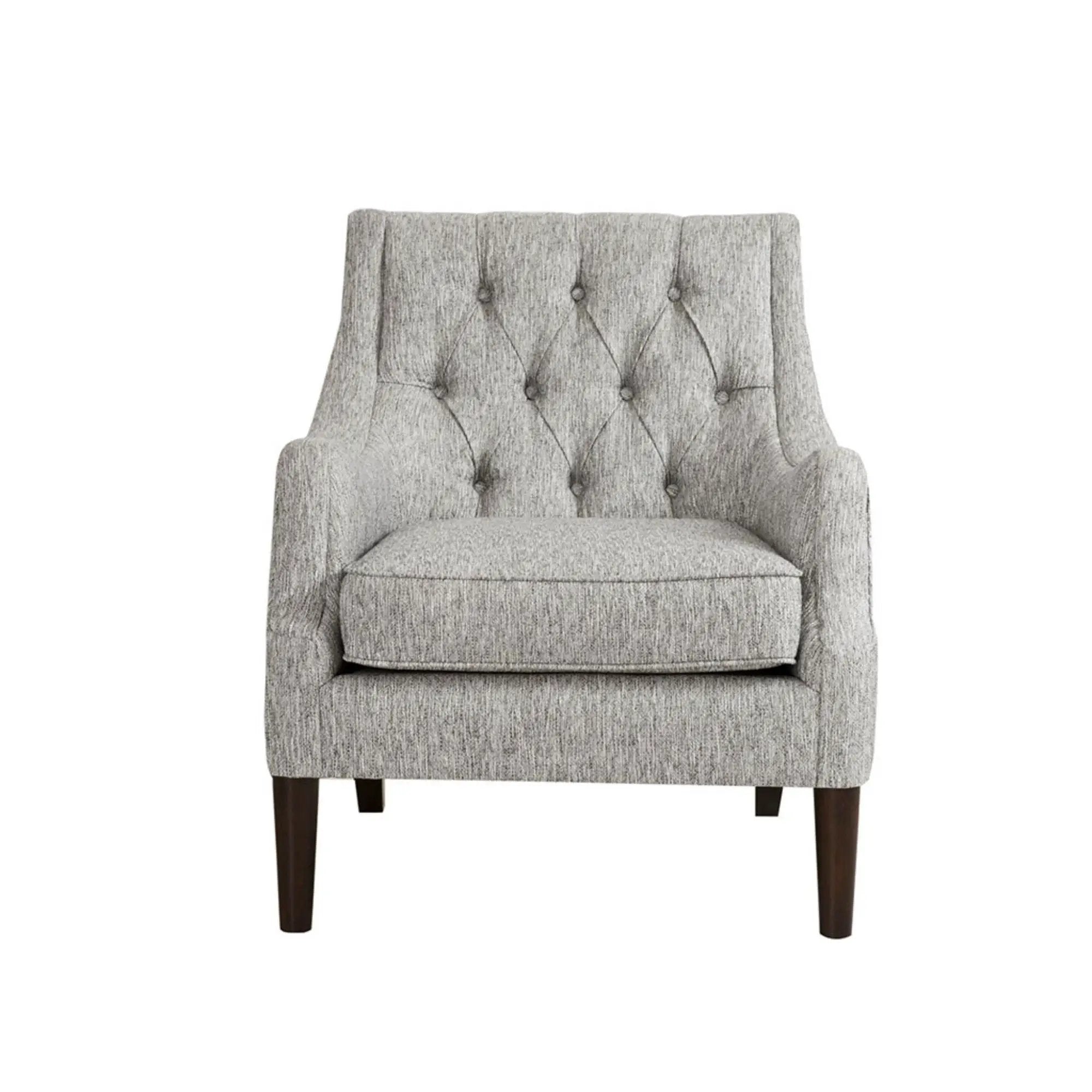 Button Tufted Accent Chair Vintage Style by Unique Piece Furniture
