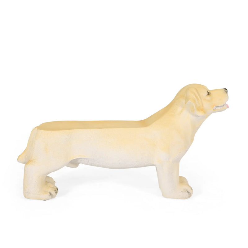 MGO Dog Bench, Outdoor Light Brown, No Assembly Required by HouseOfZazla