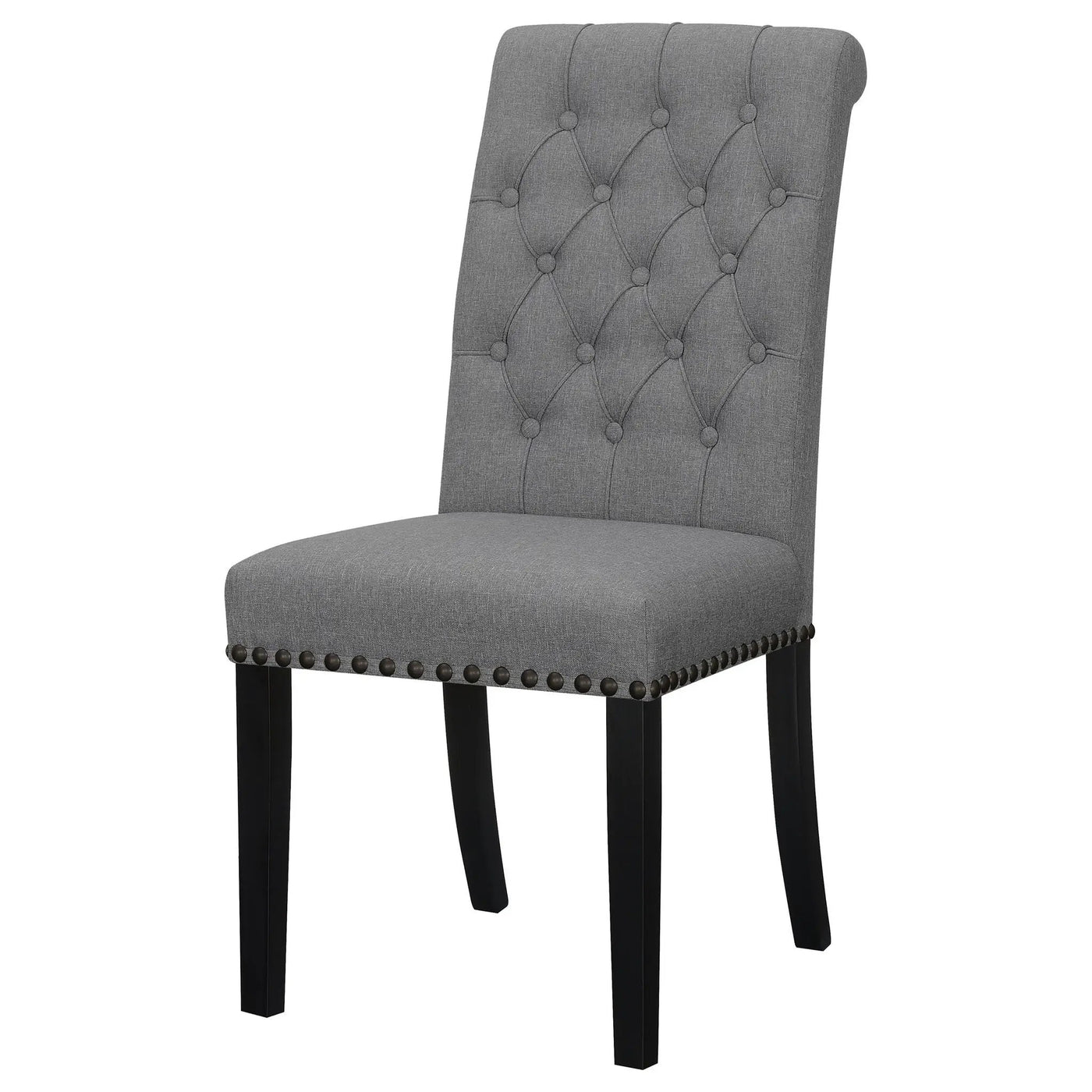 Tufted Rolled Backrest Side Chairs (Set of 2) by HouseOfZazla