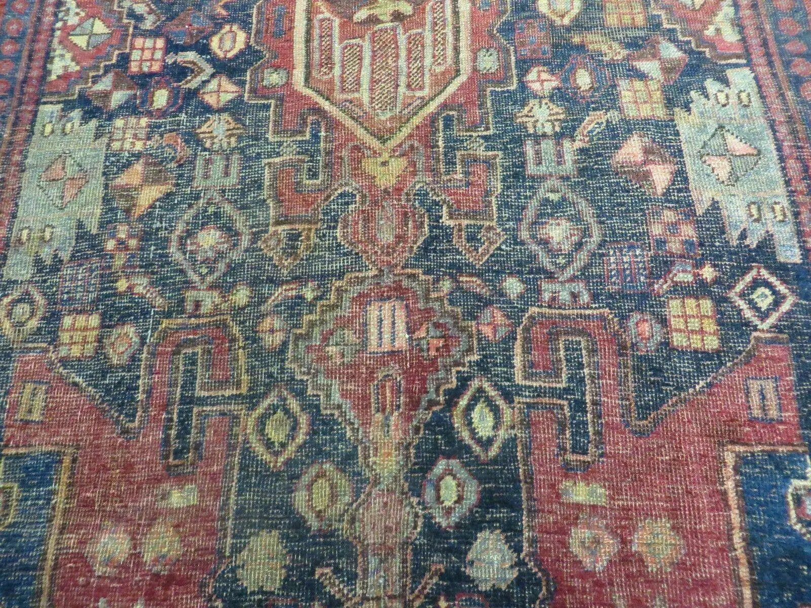 4' X 10' Antique Handmade Turkish Floral Tribal Oriental Wool Rug #627 by Jewel Rugs