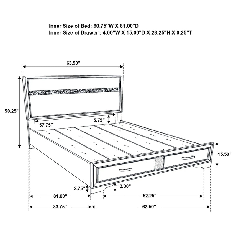 Orchid - Storage Panel Bed by HouseOfZazla