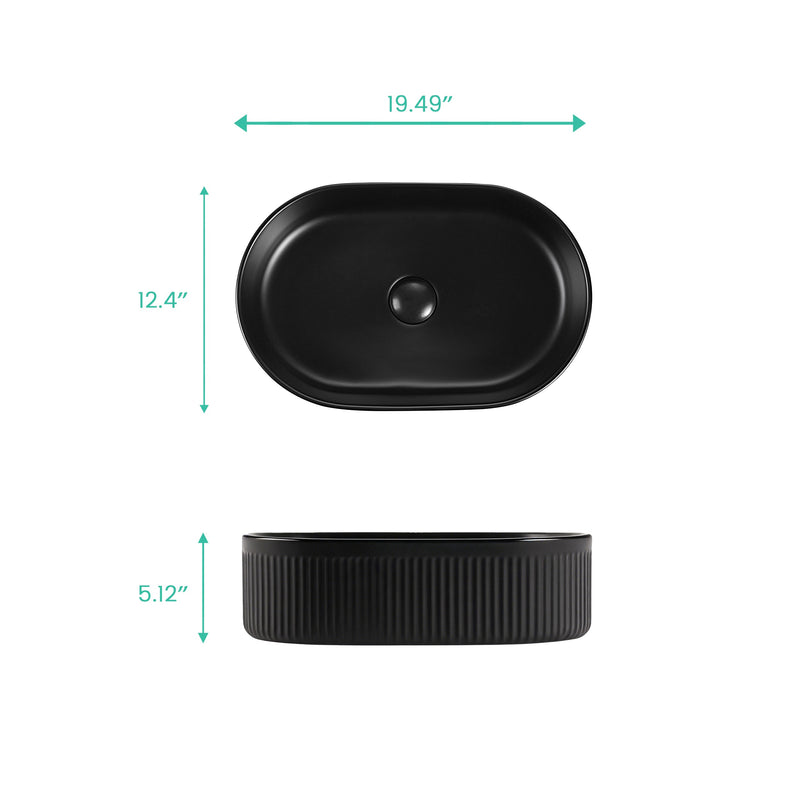 Integrated Oval Bathroom Sink by HouseOfZazla