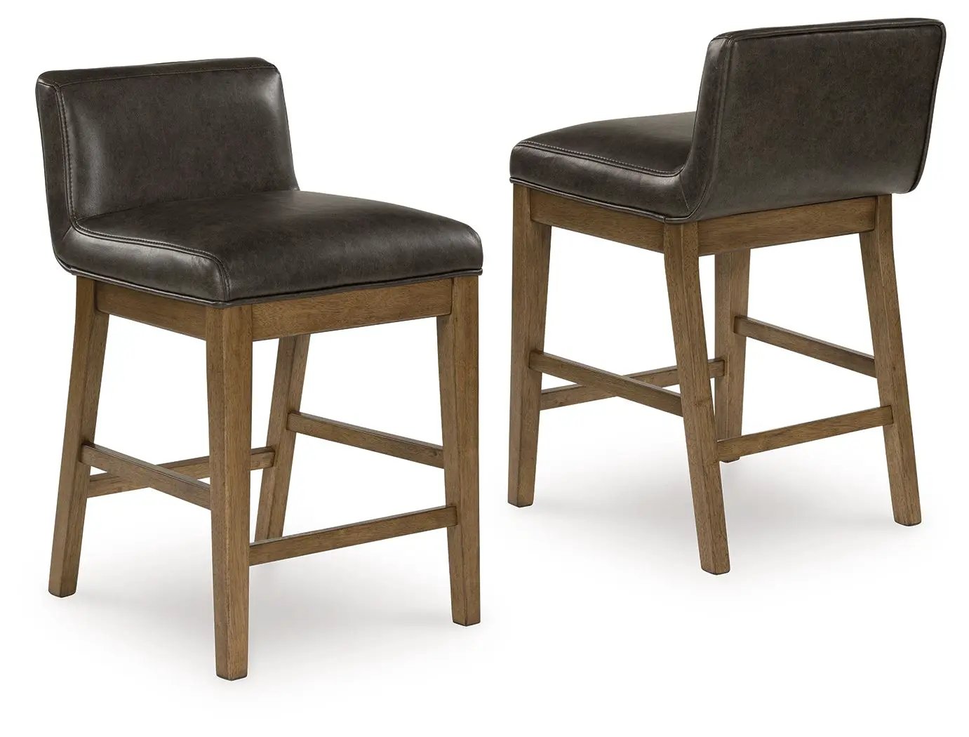 Cabalynn - Upholstered Barstool (Set of 2) - Two-tone Brown by Unique Piece Furniture