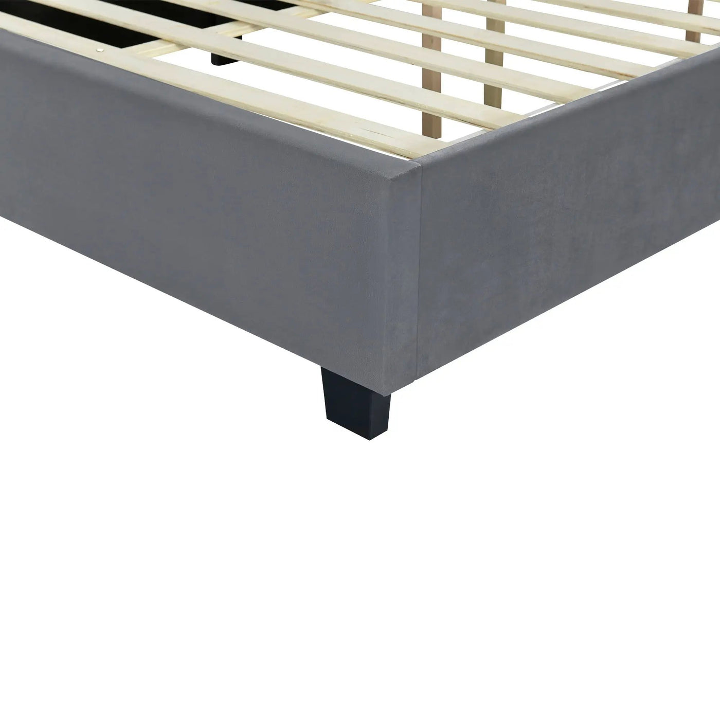 Upholstered Platform Bed With Big Headboard by HouseOfZazla