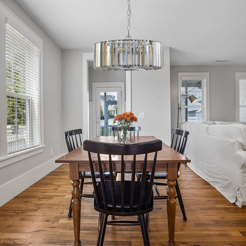 17' Chrome Crystal Pendant Chandelier by HouseOfZazla