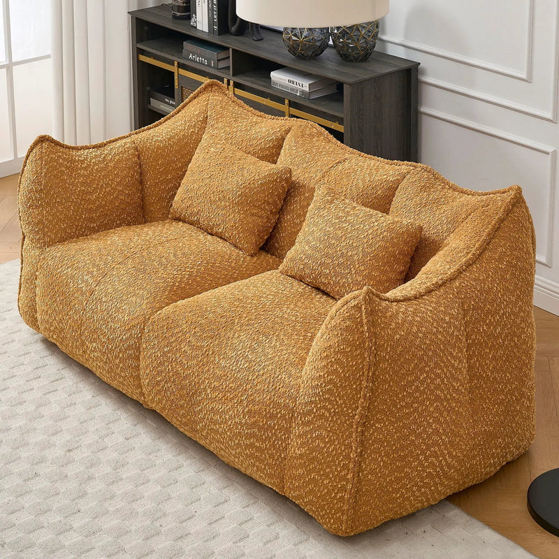 Comfortable Dual Beanbag Chair With High Resilience Foam Core For 2 People by HouseOfZazla