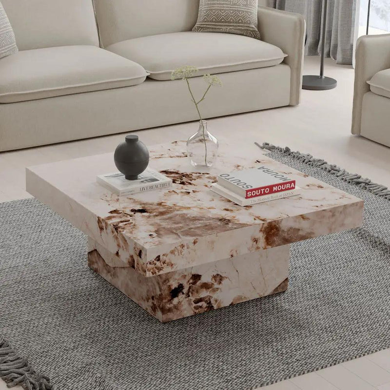 Fultan - Coffee Table - Engineered Stone by Unique Piece Furniture