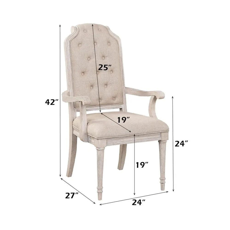 Wynsor - Arm Chair (Set of 2) - Antique White by Unique Piece Furniture
