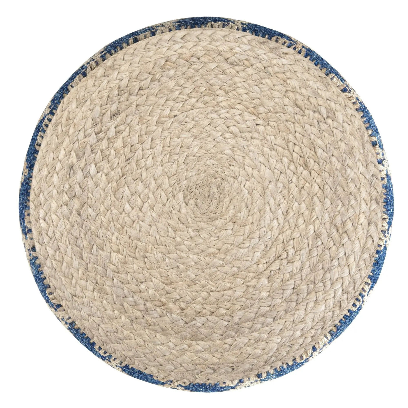 Edgeley - Handcrafted Round Pouf by HouseOfZazla