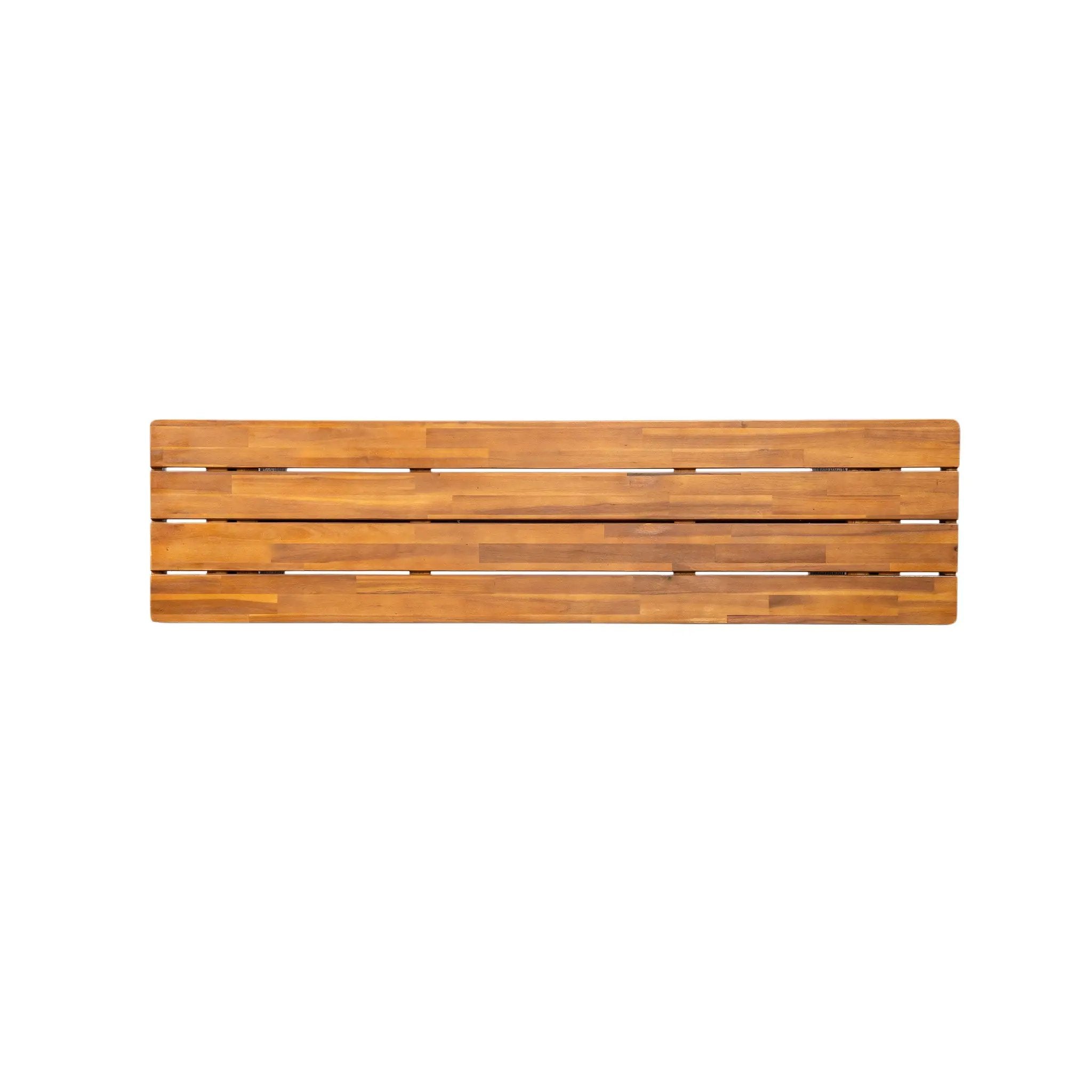 Outdoor 1pcs Acacia Wood Bench, Teak Finish by HouseOfZazla