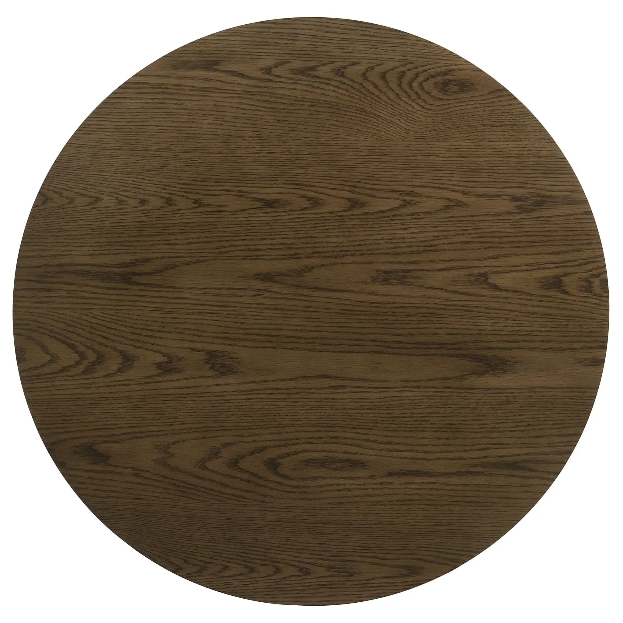 Kessler Round Sculptural Wood Coffee Table Brown by Unique Piece Furniture