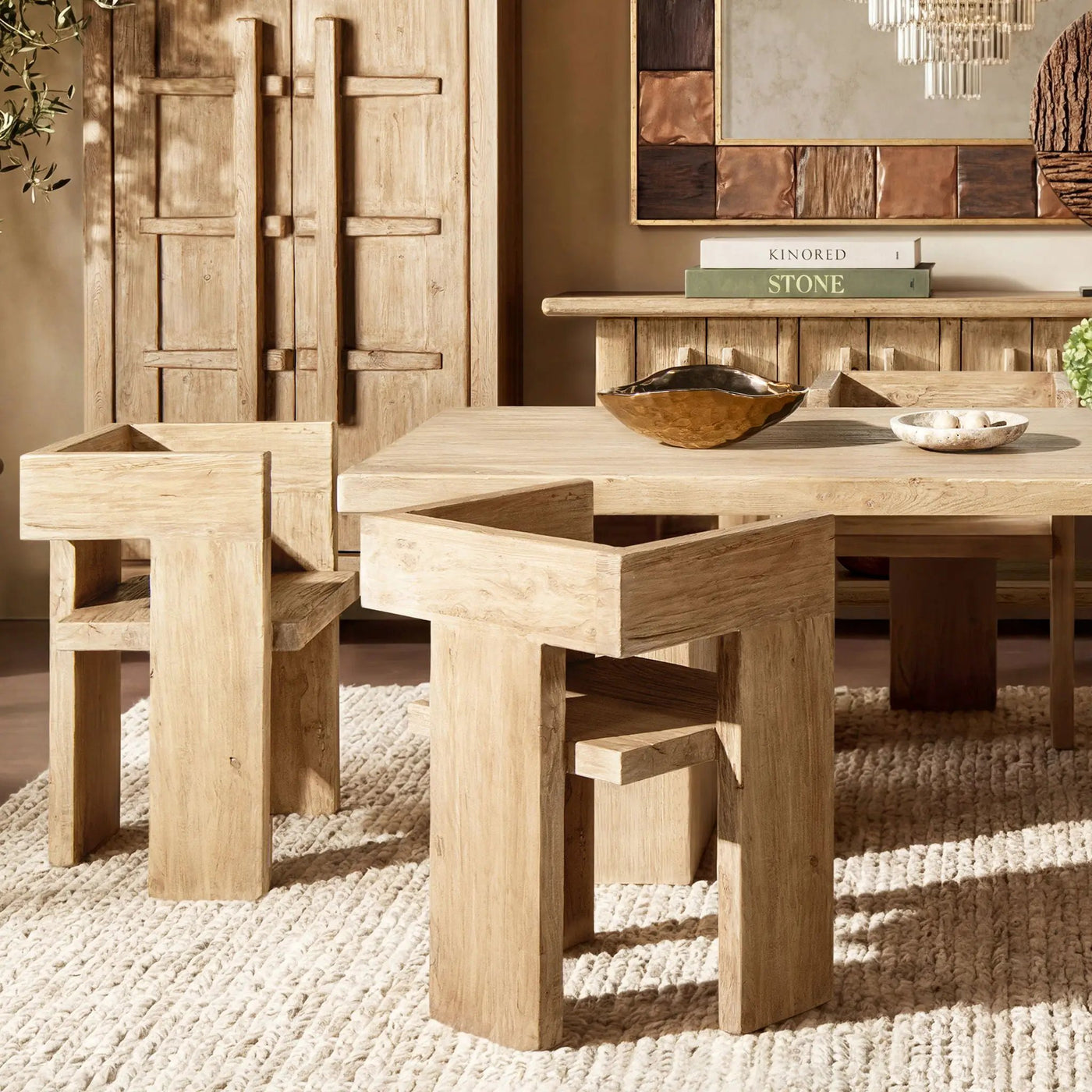 Avenel - Sculptural Block Accent Chair by HouseOfZazla