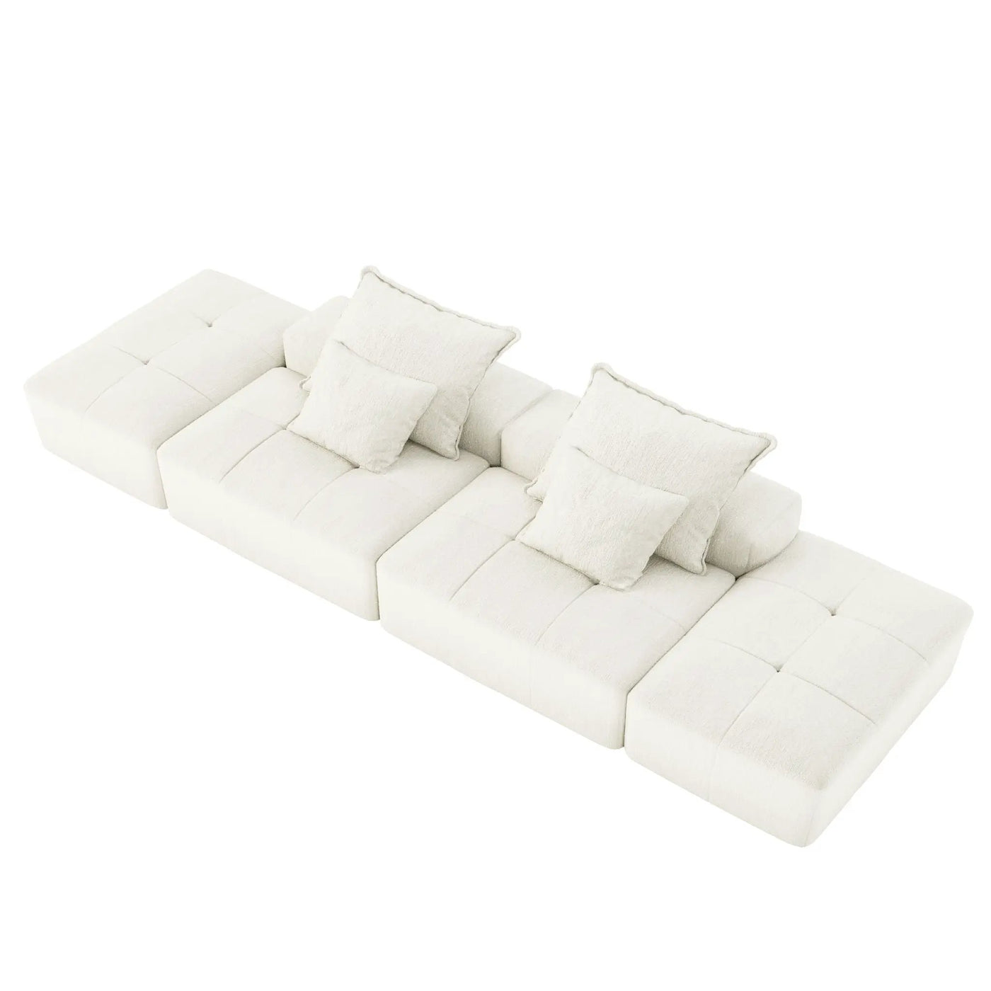 Modern Oversized DIY Combination Modular Sectional Sofa With Pillows by HouseOfZazla