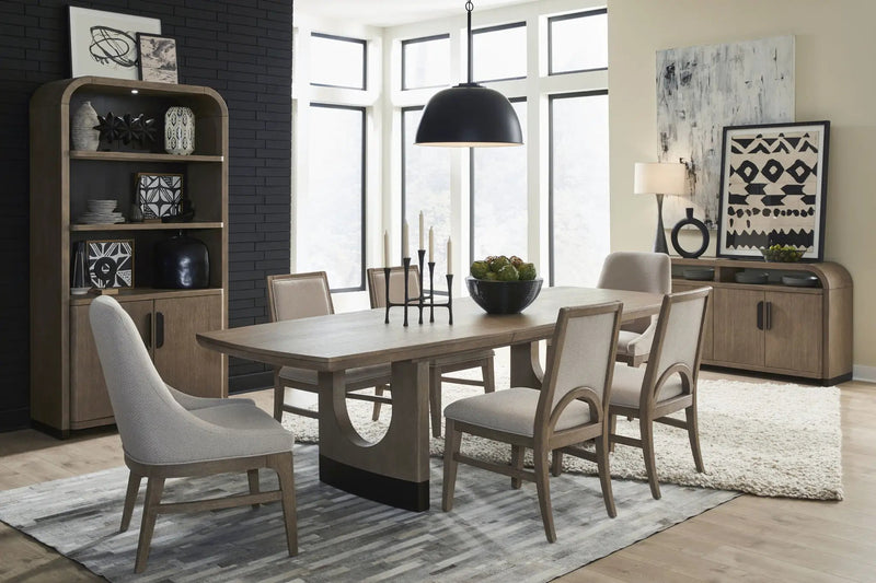 Tristan - Extendable Trestle Dining Table - Swiss Coffee by Unique Piece Furniture