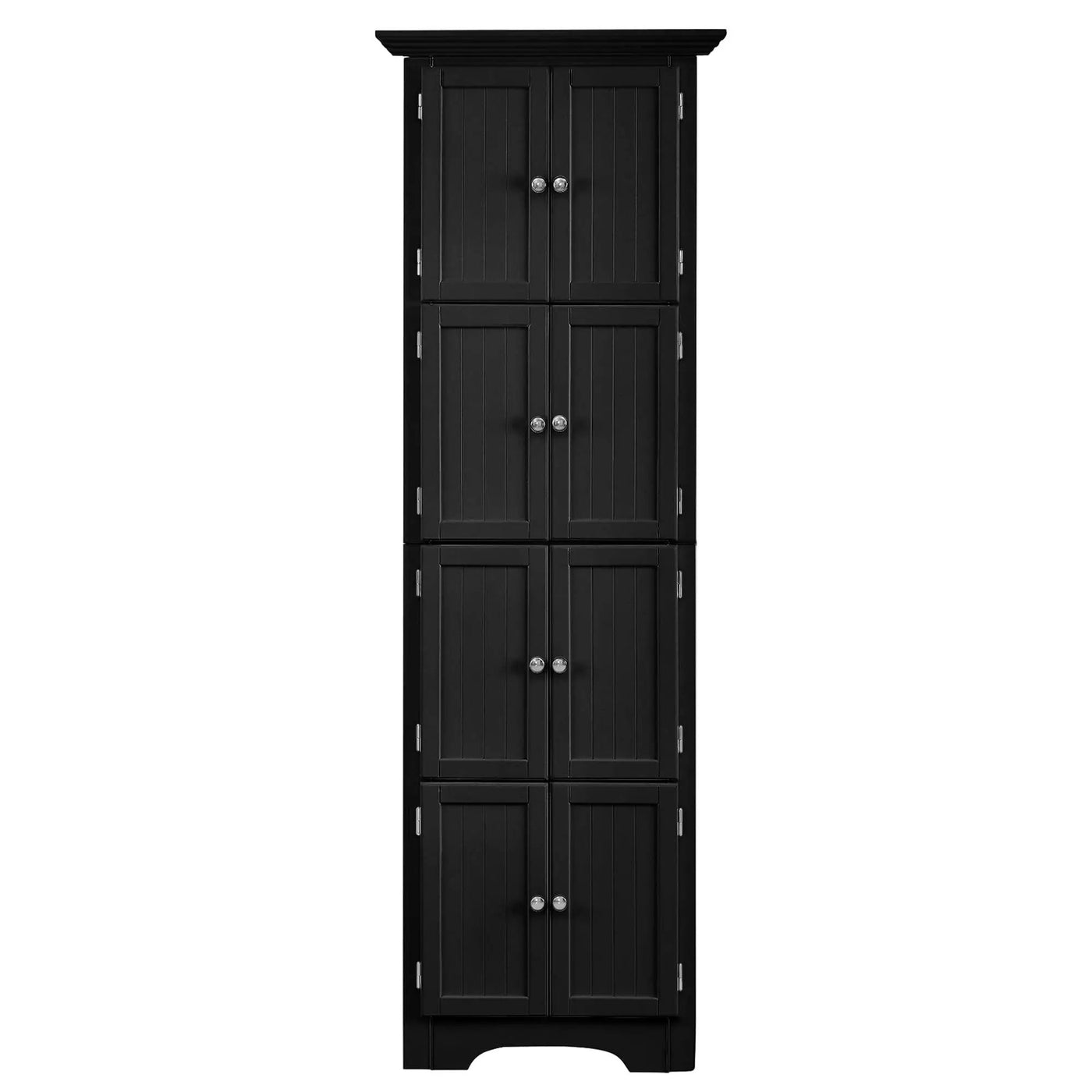Tall Storage Cabinet With Doors And 4 Shelves For Living Room, Kitchen, Office, Bedroom, Bathroom, Modern by HouseOfZazla