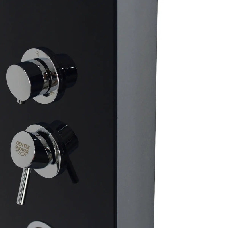 59 Inch Tempered Glass Shower Panel with Hand Shower by DirectDeals