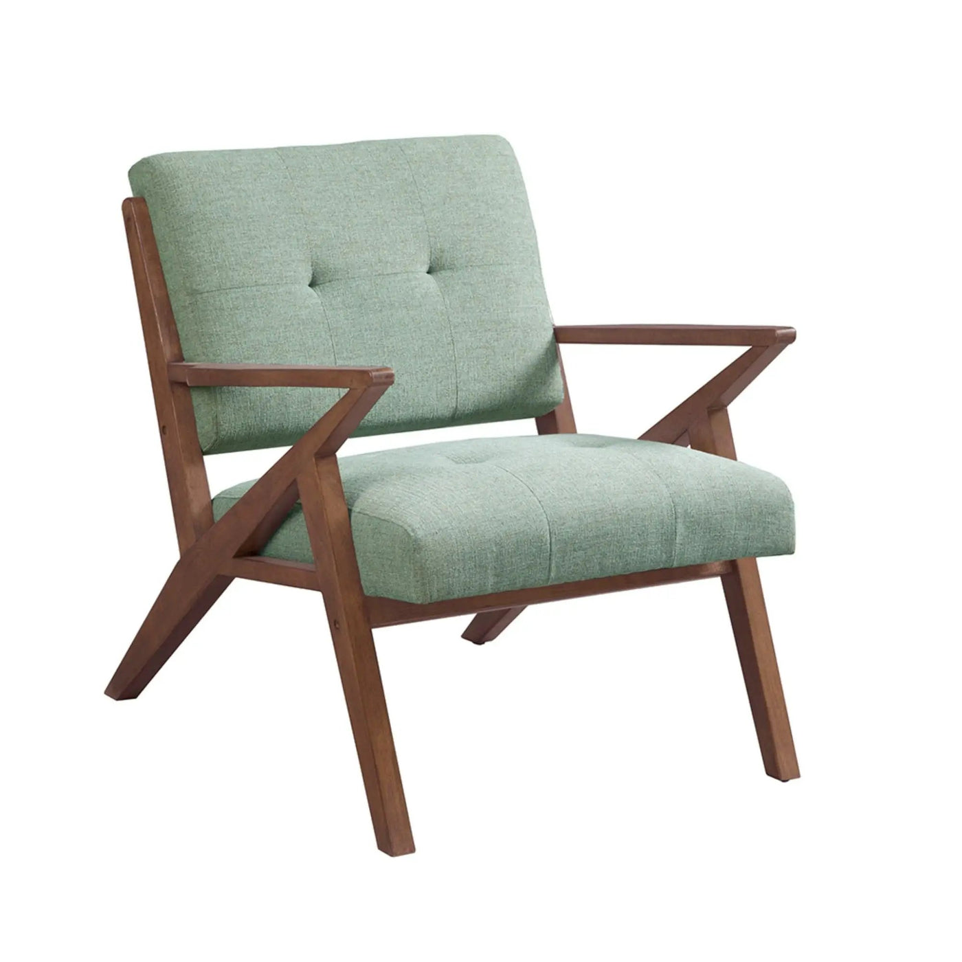 Lounge Chair With Tufted Upholstery And Solid Frame by HouseOfZazla